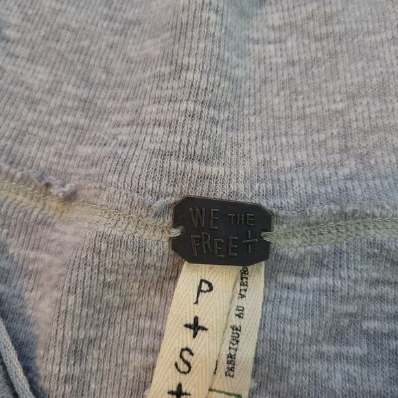 We The Free Size S Palisades Long Sleeve Wide Neck Free People Raglan Sleeve - Picture 8 of 9